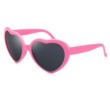 Load image into Gallery viewer, LongKeeper Popular Love Heart Shape Sunglasses Women Men Change Love Heart Lens Colorful Sun Glasses Night Eyewear UV400