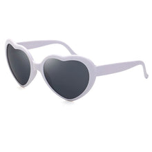 Load image into Gallery viewer, LongKeeper Popular Love Heart Shape Sunglasses Women Men Change Love Heart Lens Colorful Sun Glasses Night Eyewear UV400