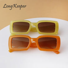 Load image into Gallery viewer, LongKeeper Rectangle Sunglasses Women Leopard Ladies Sun Glasses Retro Brand Designer Travel Eyewear UV Gafas De Sol Mujer 2023