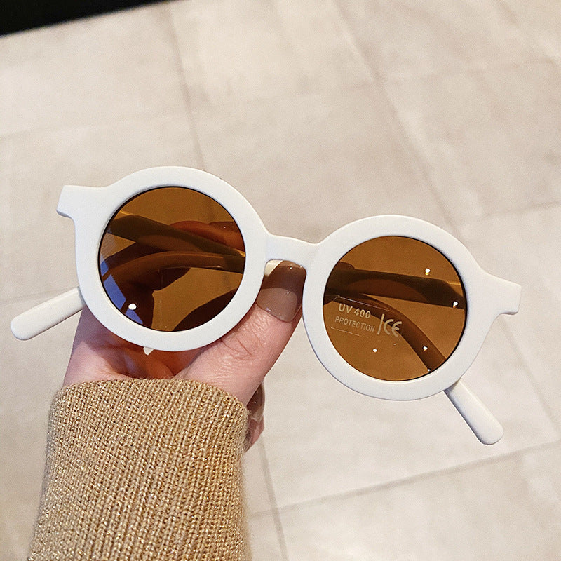 LongKeeper Retro Round Sunglasses For Kids Boys Girls Eyeglasses Child Sun Glasses Baby Shades Eyewear UV Protection Oculos Gafa