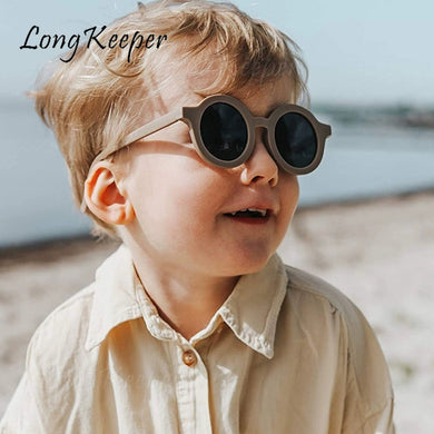 LongKeeper Round Kids Sunglasses Girls Retro Children Glasses Baby Boys Anti-UV Sun Glasses Vintage Colorful Eyewear UV