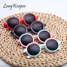 Load image into Gallery viewer, LongKeeper Small Round Kids Sunglasses Boys Girls Vintage Sun Glasses UV400 Protection Children Eyewear Lentes De Sol