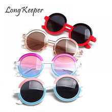 Load image into Gallery viewer, LongKeeper Small Round Kids Sunglasses Boys Girls Vintage Sun Glasses UV400 Protection Children Eyewear Lentes De Sol