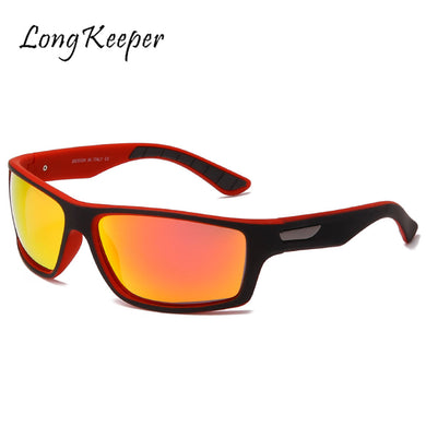 LongKeeper Trend Polarized Sunglasses Men's Driving Shades Male Square Vintage Sun Glasses Men Female Eyewear Driver Goggles UV