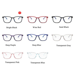 LongKeeper Ultra-light Glasses Frame Men's Square Eyeglasses Black Red Clear Lens Eye Glasses For Women Optical Frame