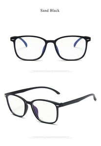 LongKeeper Ultra-light Glasses Frame Men's Square Eyeglasses Black Red Clear Lens Eye Glasses For Women Optical Frame