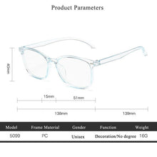 Load image into Gallery viewer, LongKeeper Ultra-light Glasses Frame Men&#39;s Square Eyeglasses Black Red Clear Lens Eye Glasses For Women Optical Frame