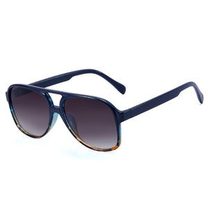 LongKeeper Vintage 70s Pilot Sunglasses Women/Men Classic Big Square Driving Goggle Black Yellow Lens Oculos De Sol Hombre