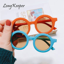 Load image into Gallery viewer, LongKeeper Vintage Kids Sunglasses Children Retro Round Sun Glasses Girls Boys Eyeglasses Baby Shades UV400 Eyewear Oculos De So