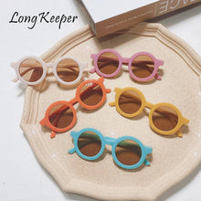 Load image into Gallery viewer, LongKeeper Vintage Kids Sunglasses Children Retro Round Sun Glasses Girls Boys Eyeglasses Baby Shades UV400 Eyewear Oculos De So