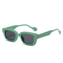 Carica l'immagine nel visualizzatore di Gallery, LongKeeper Occhiali da sole UV rettangolari lucidi vintage da donna carini Occhiali da sole per ragazze da esterno Occhiali dolci Protezione UV Occhiali classici da uomo 
