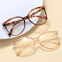 Load image into Gallery viewer, LongKeeper Women Cat Eye Anti Blue Light Glasses Eyewear Frame Blue Light Blocking Computer Glasses Clear Lens Gafas UV