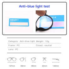Load image into Gallery viewer, Longkeeper Blue Light Blocking Glasses Women Men Clear Lens Round Eyeglasses Anti Blue Light Computer Glasses Safety Eyewear