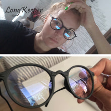 Load image into Gallery viewer, Longkeeper Blue Light Blocking Glasses Women Men Clear Lens Round Eyeglasses Anti Blue Light Computer Glasses Safety Eyewear