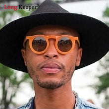Load image into Gallery viewer, Longkeeper Sunglasses Women Round Glasses Mens Sunglasses Retro Candy Color Sunglass Outdoor Shades Colorful UV400 Eyewear