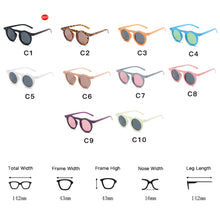 Load image into Gallery viewer, Longkeeper Sunglasses Women Round Glasses Mens Sunglasses Retro Candy Color Sunglass Outdoor Shades Colorful UV400 Eyewear