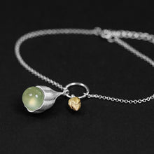 Load image into Gallery viewer, 925 Sterling Silver Bracelets for Women Aquamarine Stone &amp; Flower Fine Jewelry Charms Link Chain Bracelets Bangles