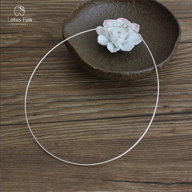 Real 925 Sterling Silver Torques per le donne Moda San Valentino D Fine Jewelry Girocolli Collane 2017 Dropshipping 