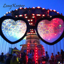 Load image into Gallery viewer, Love Heart Shape Sunglasses Women Kids Heart Glasses Girls Special Effect Light Change Love Heart Lens Color Sunglasses Oculos