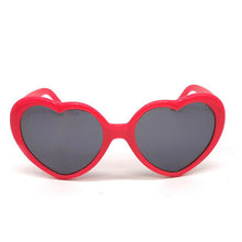 Load image into Gallery viewer, Love Heart Shape Sunglasses Women PC Frame Light Change Love Heart Lens Colorful Sun Glasses Female Red Pink Shades Eyewaer