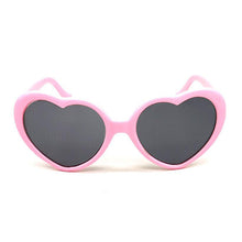 Load image into Gallery viewer, Love Heart Shape Sunglasses Women PC Frame Light Change Love Heart Lens Colorful Sun Glasses Female Red Pink Shades Eyewaer