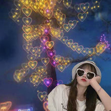 Load image into Gallery viewer, Love Heart Shaped Effects Glasses Watch The Lights Change to Heart Shape At Night Diffraction Glasses Women Sunglasses