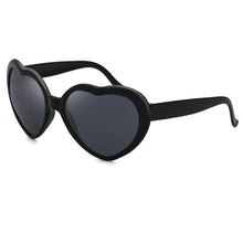 Load image into Gallery viewer, Love Heart Shaped Effects Glasses Watch The Lights Change to Heart Shape At Night Diffraction Glasses Women Sunglasses