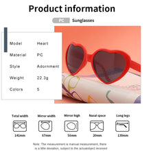 Load image into Gallery viewer, Love Heart Shaped Effects Glasses Watch The Lights Change to Heart Shape At Night Diffraction Glasses Women Sunglasses