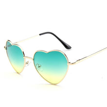 Carica l'immagine nel visualizzatore di Gallery, Love Heart Shaped Sunglasses Women  Cat Eye Sun Glasses Ladies Sexy Sweet Designer Candy Mirror Lens Eyewear UV400