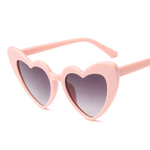 Load image into Gallery viewer, Love Heart Sunglasses Women Big Frame Personality Sunglass Cute Sexy Retro Cat Eye Vintage Sun Glasses Pink Female