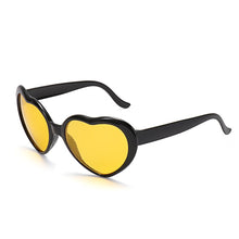 Load image into Gallery viewer, Love Heart-shaped Special Effects Glasses Watch The Lights Change to Heart Shape At Night Diffraction Glasses  Sunglasses