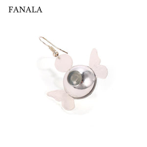 Lover Flash Light Up LED Butterfly Hook Dangle Earrings Club KTV Bar Party