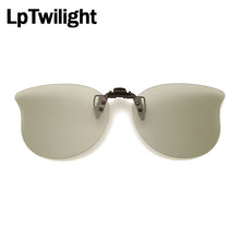 Load image into Gallery viewer, LpTwilight Large Polarized Clip On Sunglasses Yellow Night Vision Glasses Mirror Driving Flip Up Lens Eyewear Accessories sungla