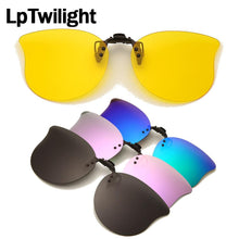 Load image into Gallery viewer, LpTwilight Large Polarized Clip On Sunglasses Yellow Night Vision Glasses Mirror Driving Flip Up Lens Eyewear Accessories sungla