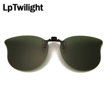 Load image into Gallery viewer, LpTwilight Large Polarized Clip On Sunglasses Yellow Night Vision Glasses Mirror Driving Flip Up Lens Eyewear Accessories sungla
