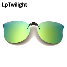 Load image into Gallery viewer, LpTwilight Large Polarized Clip On Sunglasses Yellow Night Vision Glasses Mirror Driving Flip Up Lens Eyewear Accessories sungla