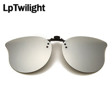 Load image into Gallery viewer, LpTwilight Large Polarized Clip On Sunglasses Yellow Night Vision Glasses Mirror Driving Flip Up Lens Eyewear Accessories sungla