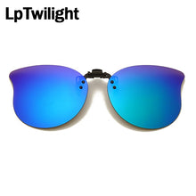 Load image into Gallery viewer, LpTwilight Large Polarized Clip On Sunglasses Yellow Night Vision Glasses Mirror Driving Flip Up Lens Eyewear Accessories sungla