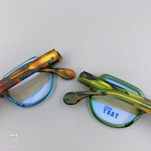 Load image into Gallery viewer, Ltalian Acetate Glasses Irregular Round Frame Tortoiseshell Unisex Optical Glasses