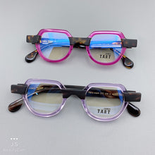 Load image into Gallery viewer, Ltalian Acetate Glasses Irregular Round Frame Tortoiseshell Unisex Optical Glasses