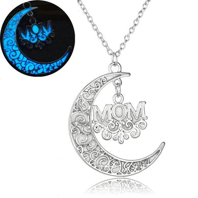 Luminated Necklace Fashion jewelry-Best Mother's D gift i love you mom initial heart pendant necklace mothering sund gift