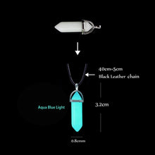Load image into Gallery viewer, Luminous Glowing Arrow Pendant Necklace Knight Spear Necklace Glow In The Dark Pike Necklace for Women Men Halloween Gift