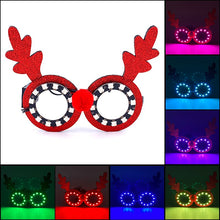 Load image into Gallery viewer, Luminous LED Decorative Glasses Festive Costume Accessories Glowing Neon Light Glasses For Christmas Year Party