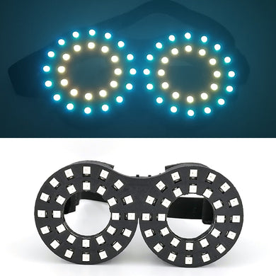 Luminous Neon Light LED Glasses Unisex Costume Accessories Halloween Christmas Party Glowing Decorative Sunglasses For Men Women