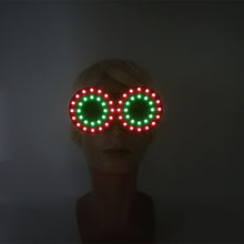 Load image into Gallery viewer, Luminous Neon Light LED Glasses Unisex Costume Accessories Halloween Christmas Party Glowing Decorative Sunglasses For Men Women