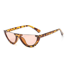 Load image into Gallery viewer, Lunette Sunglasses Women Half-moon-shaped Frame Sun Glasses Rimless Pink Sunglasses Female Gafas De Sol Hombre