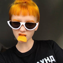 Load image into Gallery viewer, Lunette Sunglasses Women Half-moon-shaped Frame Sun Glasses Rimless Pink Sunglasses Female Gafas De Sol Hombre