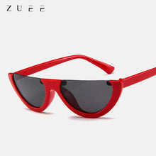 Load image into Gallery viewer, Lunette Sunglasses Women Half-moon-shaped Frame Sun Glasses Rimless Pink Sunglasses Female Gafas De Sol Hombre