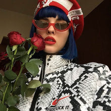 Load image into Gallery viewer, Lunette Sunglasses Women Half-moon-shaped Frame Sun Glasses Rimless Pink Sunglasses Female Gafas De Sol Hombre