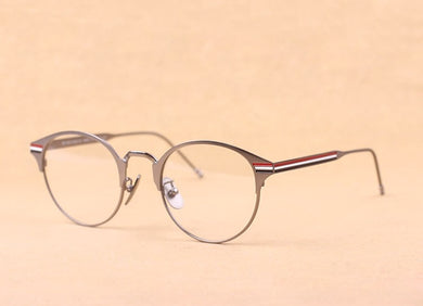 Luxur Brand THOM round Eyeglasses Frames men women TB105 glasses Prescriptio Glasses Computer Optical Vintage round eye Frames